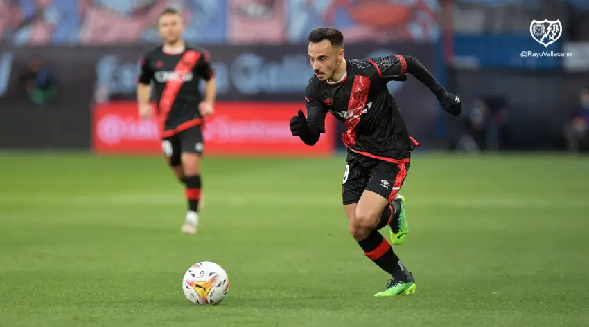 Álvaro García, en el Celta de Vigo - Rayo Vallecano