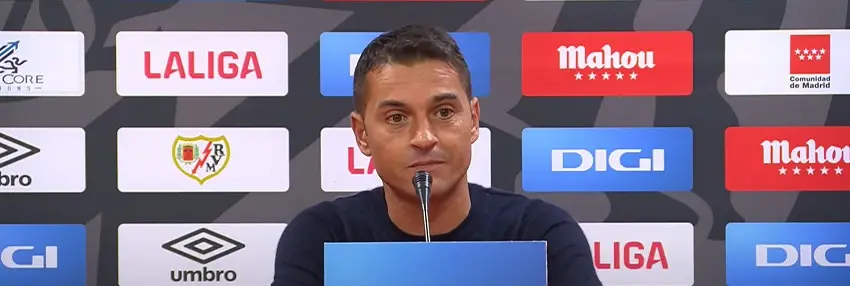 Francisco durante la rueda de prensa posterior al Rayo 2-0 Alavés