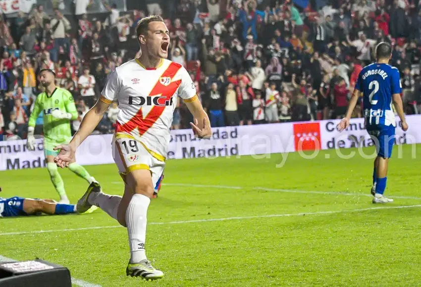 Jorge de Frutos, jugador del Rayo Vallecano