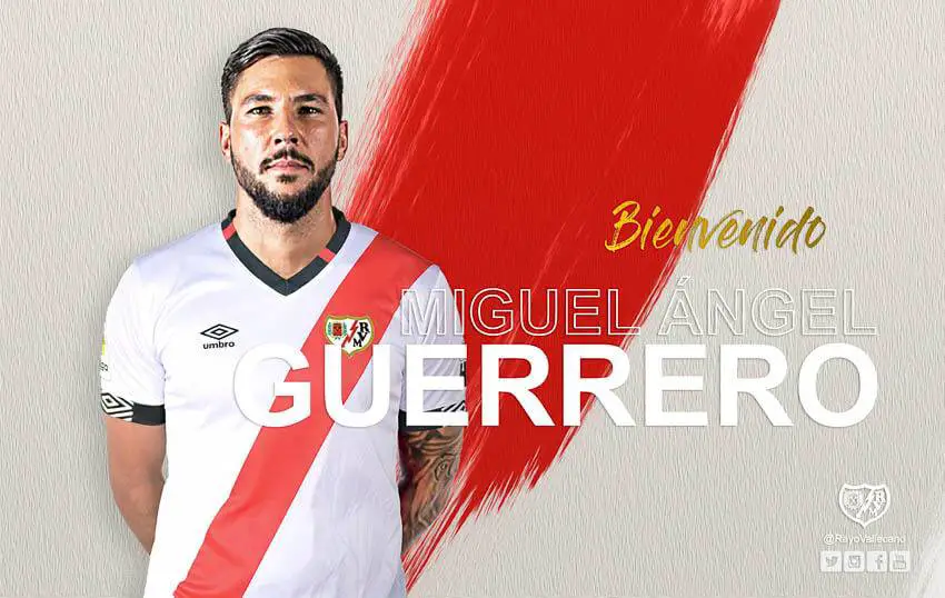 Guerrero refuerza la delantera del Rayo hasta final de temporada