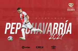 El Rayo anuncia el fichaje de Pep Chavarría por cinco temporadas