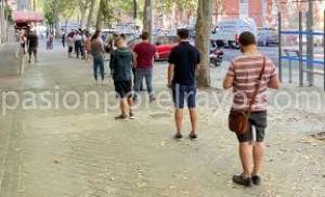 Colas en las taquillas del Rayo Vallecano