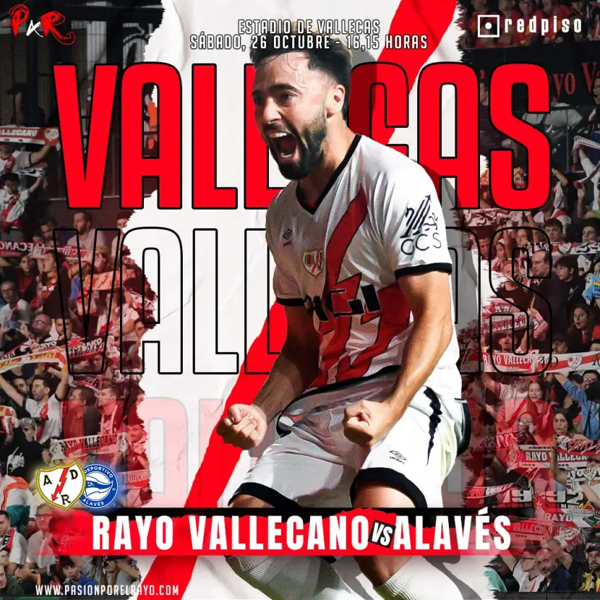 Cartel del Rayo Vallecano - Alavés