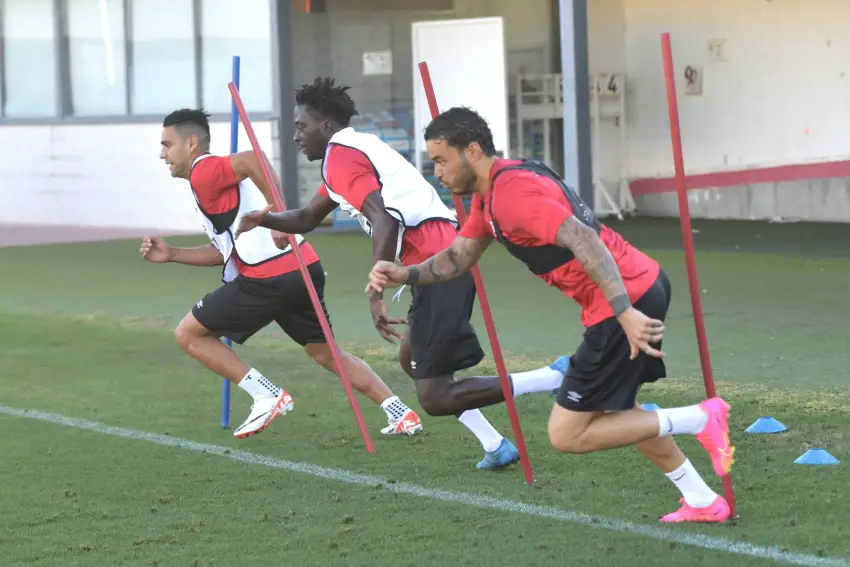 Entrenamiento del Rayo Vallecano