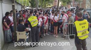 El Rayo Vallecano sólo vendió 847 entradas de las 1500 disponibles