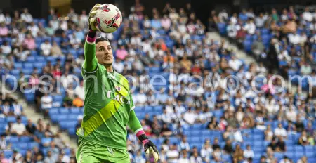 Cárdenas en el RCDE Stadium ante el Espanyol