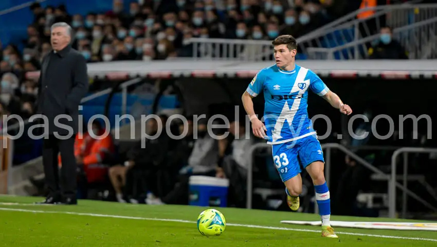 Fran García, en un Real Madrid - Rayo Vallecano