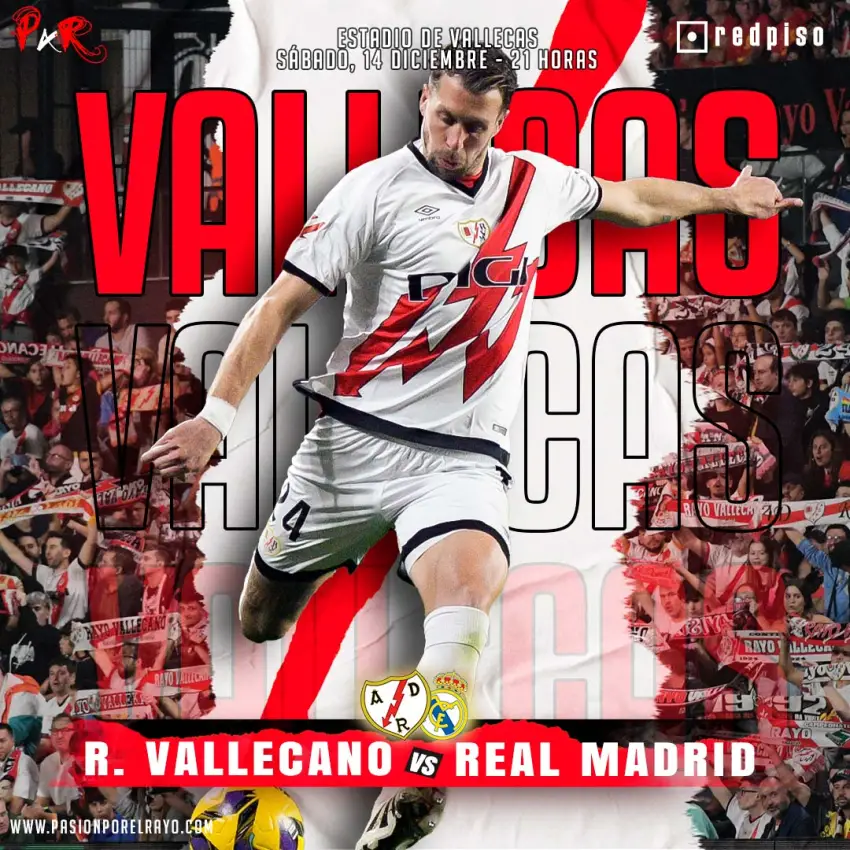 Cartel del Rayo Vallecano - Real Madrid