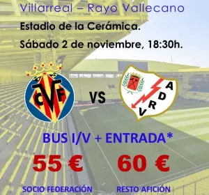 Cartel del Villarreal - Rayo Vallecano