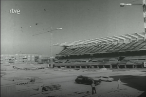 Construcción del estadio de Vallecas