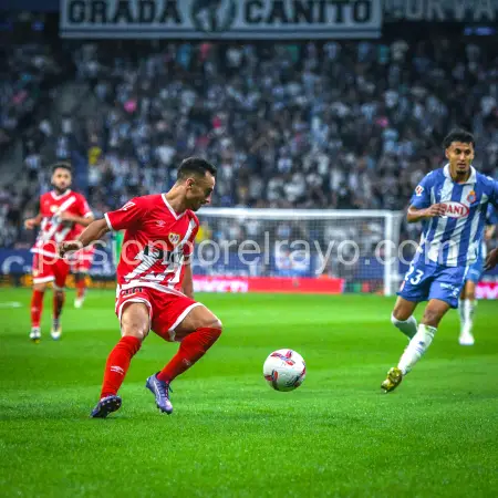 Álvaro García, en el Espanyol - Rayo Vallecano