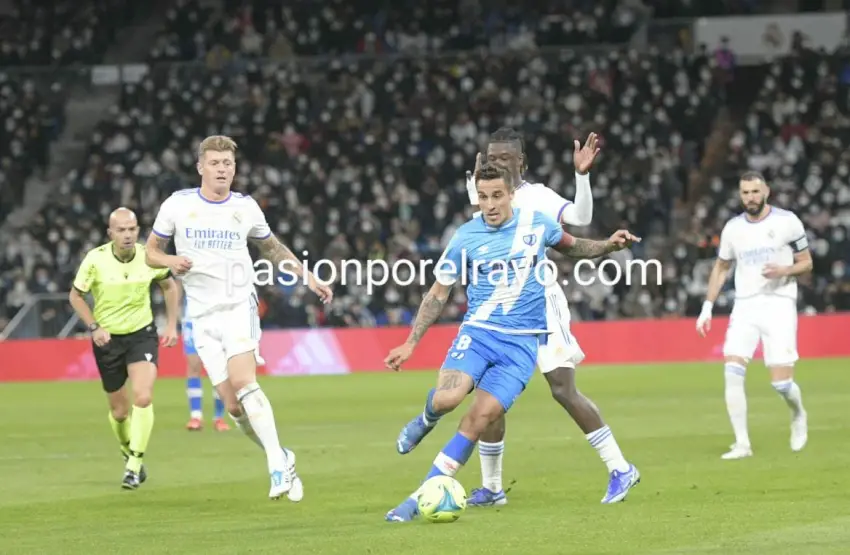 Trejo, durante el Real Madrid - Rayo Vallecano