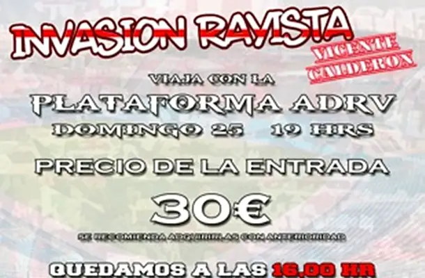 La afición del Rayo se prepara para «invadir» el Vicente Calderón