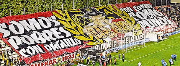 ‘Somos pobres con orgullo…», el mejor tifo del año