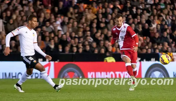Clavería debutó en Primera División con el Rayo