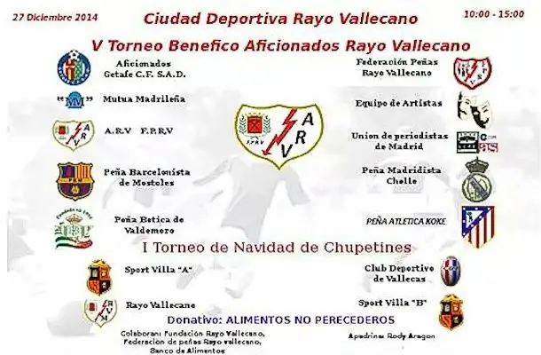 V Torneo Benéfico Aficionados Rayo Vallecano
