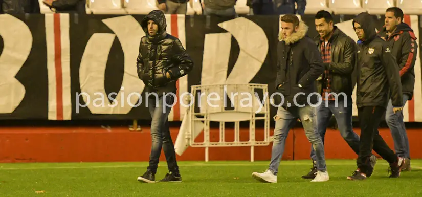 Trashorras vio la derrota del Rayo desde la grada