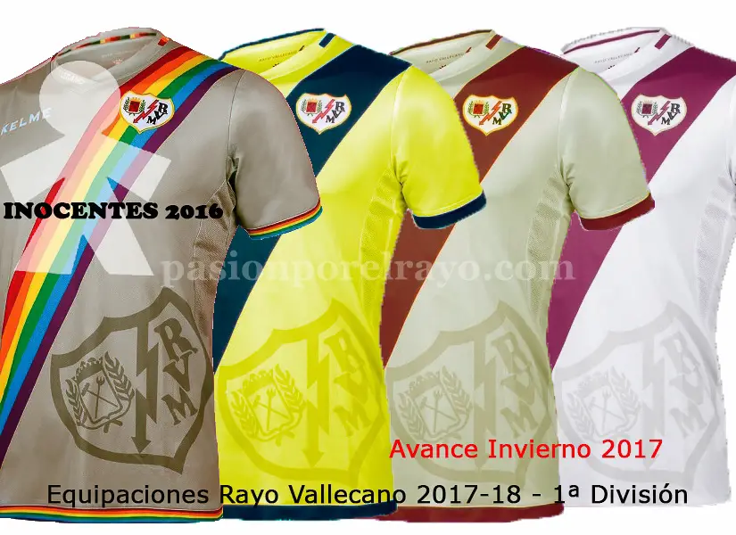 ¡PRIMICIA! El Rayo cambiará sus camisetas en Enero