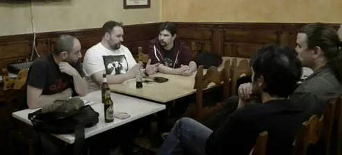 El enlace del Leverkusen con su afición visitó Vallecas