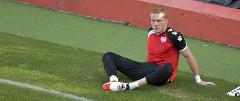 Alberto completó su primer día de trabajo con el Rayo