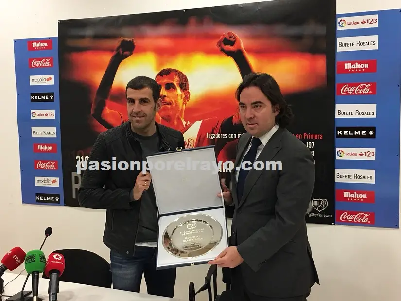 Trashorras se despide públicamente del Rayo Vallecano