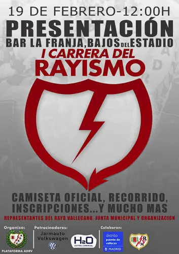 El lunes se presentará la I Carrera del Rayismo