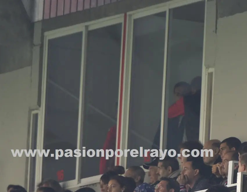 Así vivió Sandoval el gol de la victoria de su equipo en Vallecas