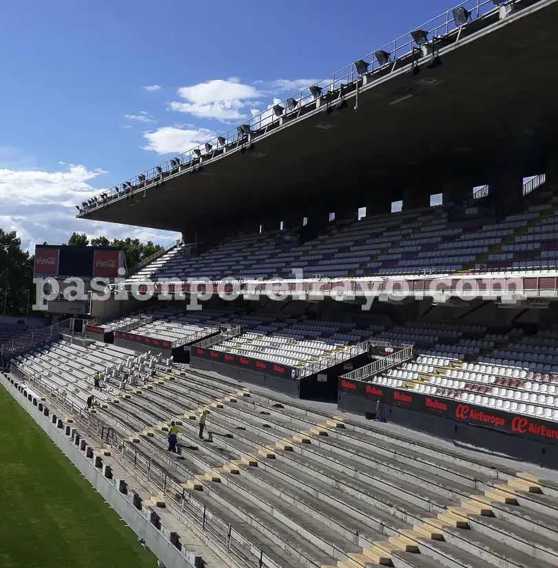 El Estadio de Vallecas ya está en obras
