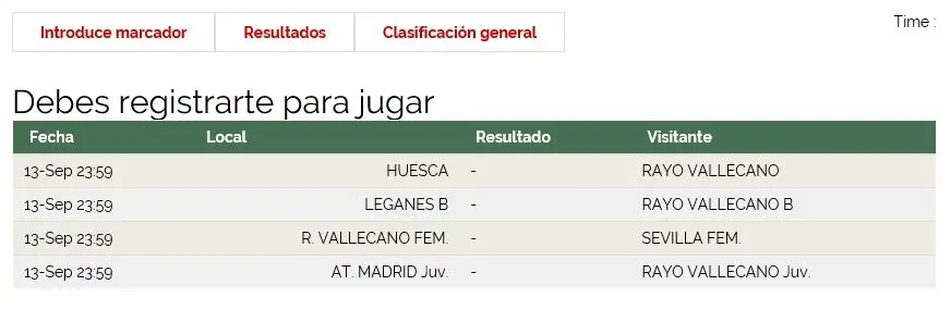 Ya está abierta la primera jornada de la Liga PxR