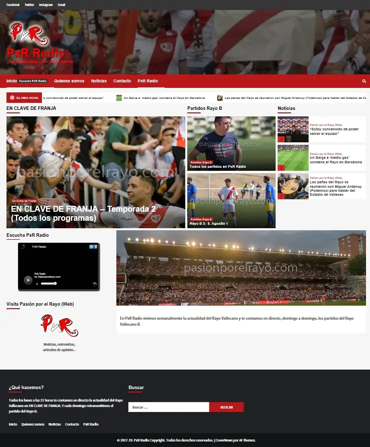 PxR Radio estrena nueva página web