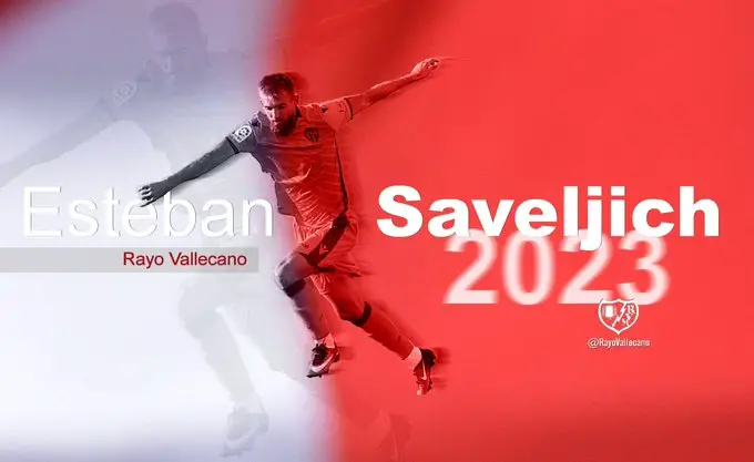 El Rayo ficha a Esteban Saveljich hasta 2023