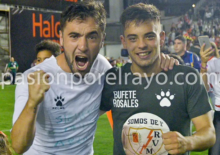 El guiño de Fran Beltrán al último ascenso del Rayo Vallecano