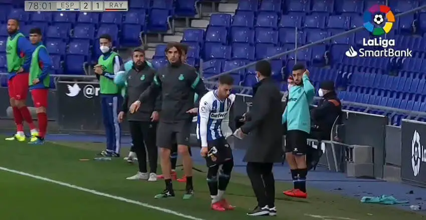 Embarba protagonista de una «anécdota» con final feliz para el Rayo