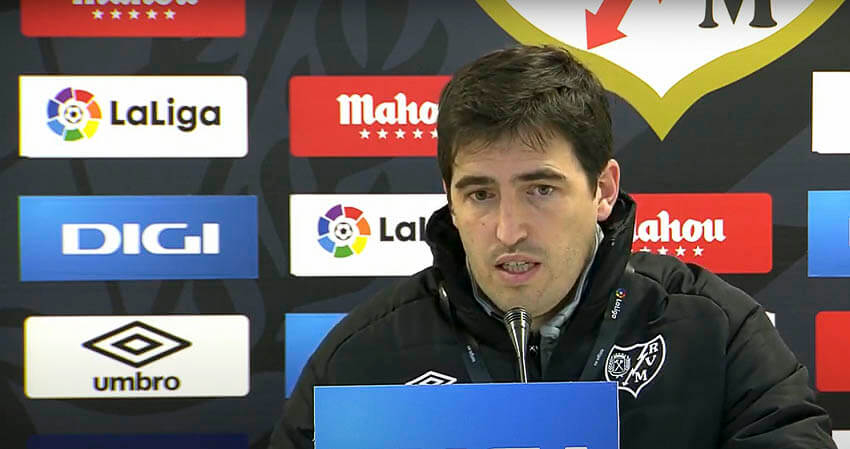 Iraola: «Nos ha faltado ritmo y no hemos estado bien con el balón»