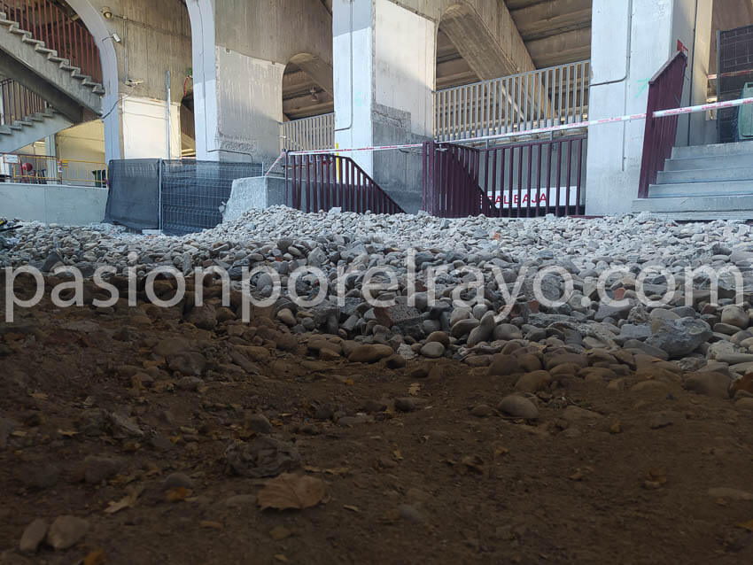 ESTADIO DE VALLECAS: Estado actual de las obras en la zona de la Albufera 14 rayo vallecano estado obras 3