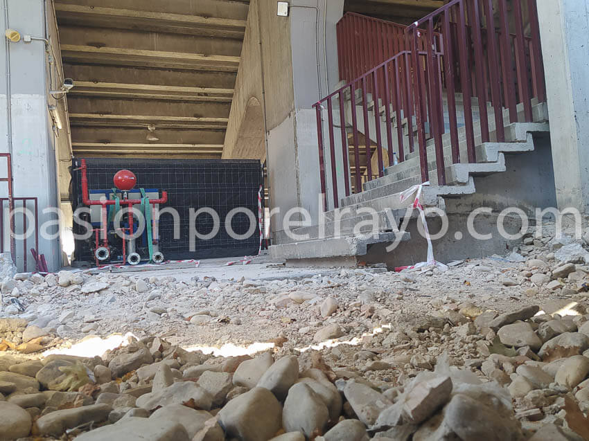 ESTADIO DE VALLECAS: Estado actual de las obras en la zona de la Albufera 16 rayo vallecano estado obras