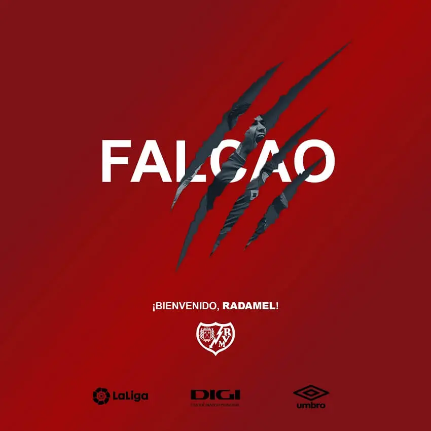 El Rayo presentará a Falcao mañana a las 19 horas