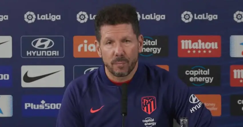 Simeone: «Si quieren preguntarme algo del Rayo… bienvenido sea»