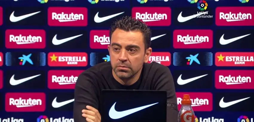 Xavi: «Me voy enfadado, contrariado, cabreado… como todos los culés»