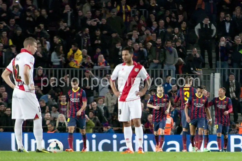 El Rayo ha recibido veinte goles en sus últimas cuatro visitas al Barcelona