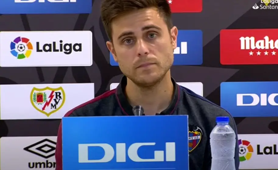 Alessio Lisci, tras el Rayo 2-4 Levante: «Hemos tenido suerte de parar al Rayo cuando podía volver al partido»