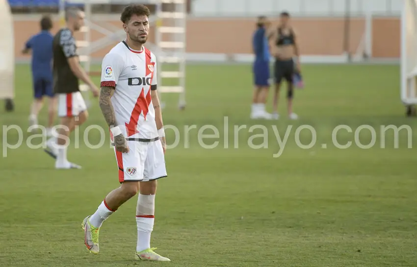 Sergio Moreno volvió a jugar 45 minutos con el Rayo