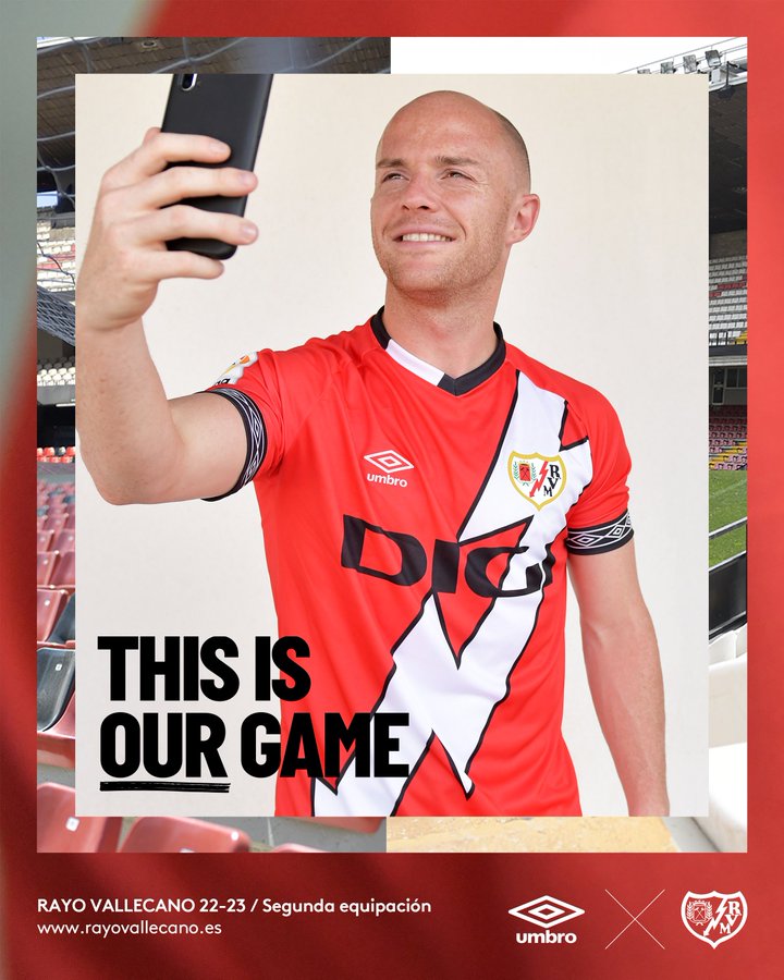 El Rayo Vallecano presenta en las redes sociales las equipaciones de la temporada 22-23 15 rayo vallecano segunda equipacion