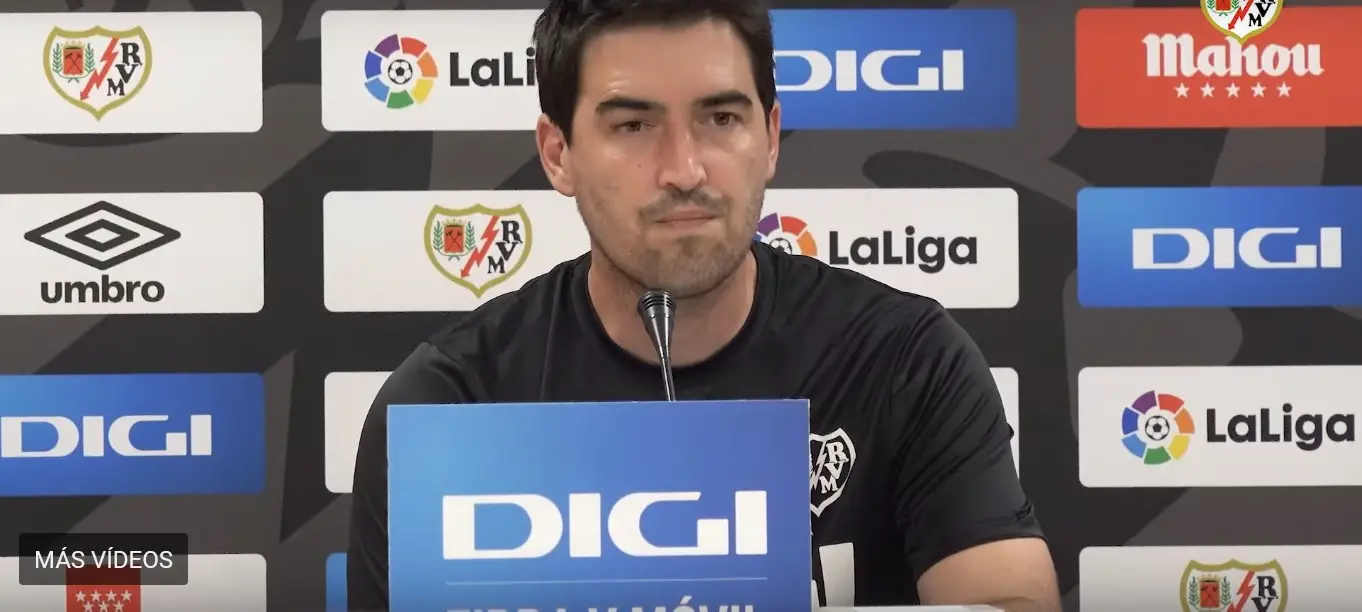 Iraola, en la previa del Rayo Vallecano – Valencia: «Hemos perdido los últimos partidos porque tenemos errores»