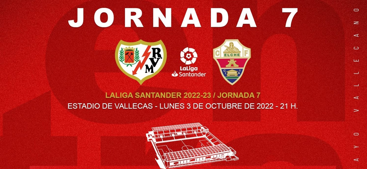 Rayo Vallecano – Elche: Entradas entre 15 y 45 euros