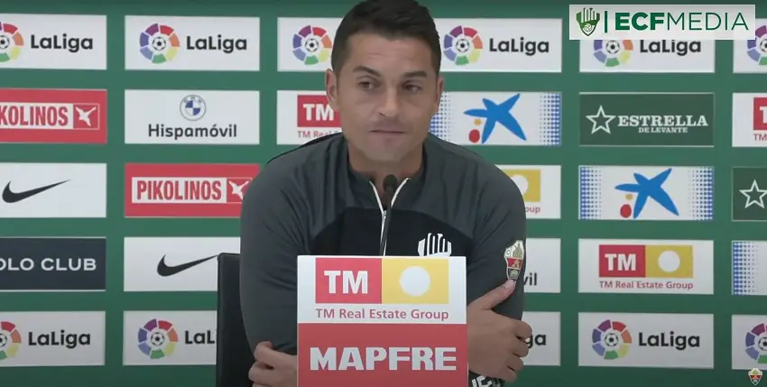 Francisco, entrenador del Elche: «El Rayo es un equipo muy vertical, muy agresivo, que en su campo te arrolla por momentos»