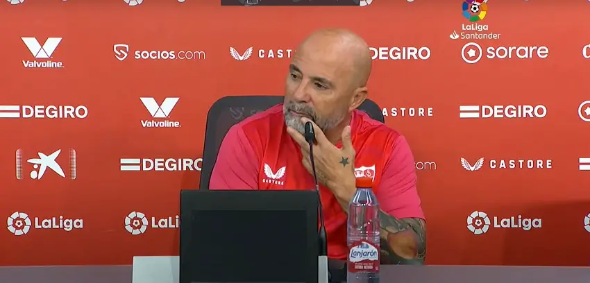 Sampaoli: «El Rayo generó transiciones que nos obligaron a correr hacia atrás»