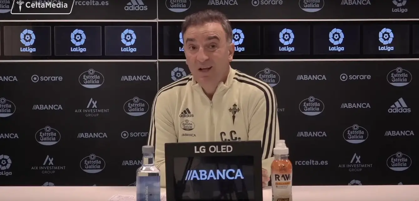 Carvalhal, en la previa del Rayo – Celta: «El Rayo es un equipo agresivo en el buen sentido de la palabra»