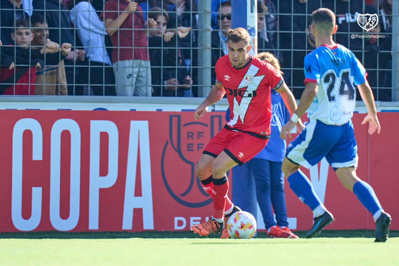 Diego Méndez, tras su debut y su gol en el Mollerussa – Rayo Vallecano: «No me esperaba el gol»