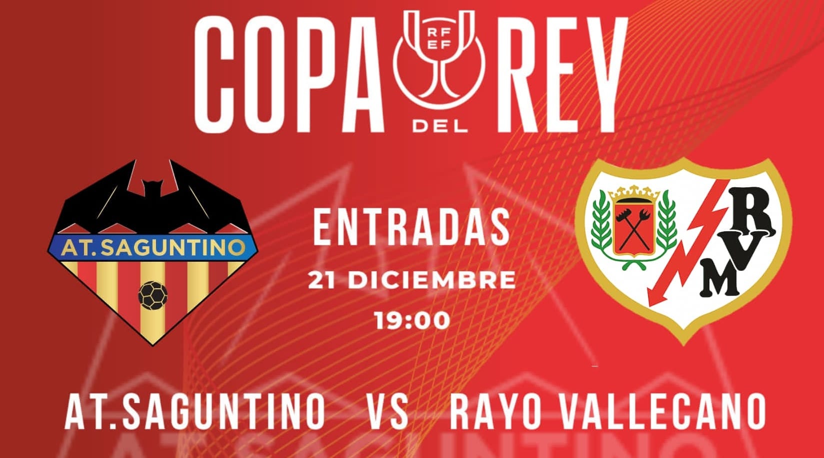 El Saguntino abre la venta online para el partido de Copa del Rey contra el Rayo Vallecano